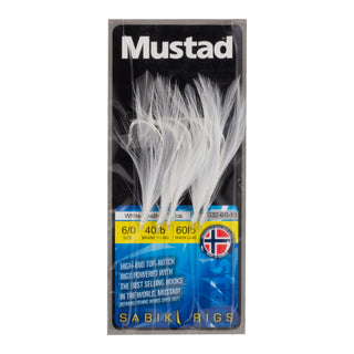 Mustad White Cod Feathers