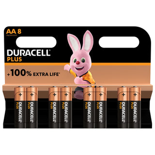 Duracell Plus AA 8 Pack - Taskers Angling