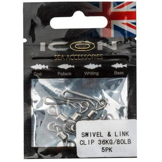 Icon Swivel & Link 80lb - taskers-angling