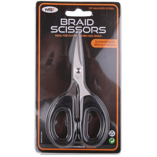 NGT Black Braid Scissors - Taskers Angling