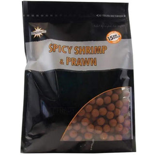 Dynamite Baits Spicy Shrimp & Prawn Boilies 15mm 1kg - taskers-angling