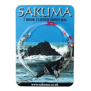 Sakuma 2 Hook Clipped Down Rig - taskers-angling