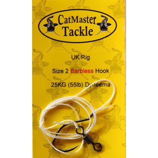 CatMaster Standard Rig Barbless hook to 25kg (55lb) Dyneema - taskers-angling