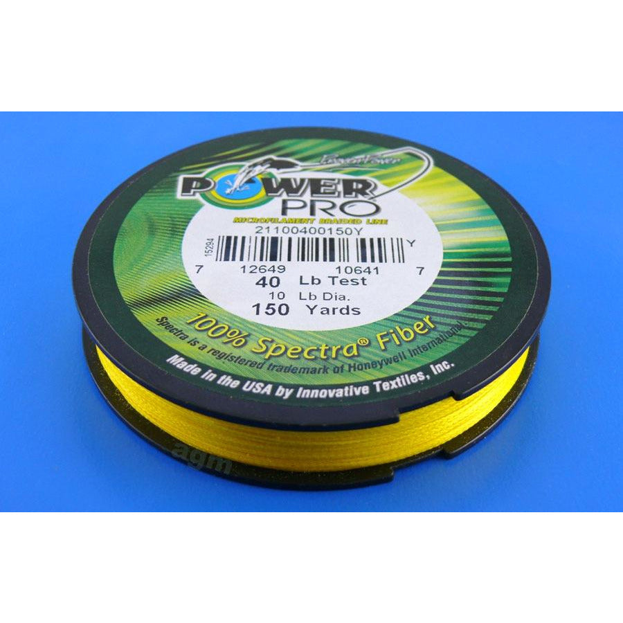 power pro braided fishing line yellow PowerPro Braid Hi-Viz Yellow 275m – Taskers Angling