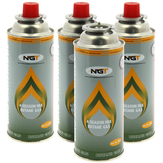 NGT 227g (4 Pack) Butane Gas Canisters.