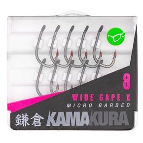Korda Kamakura Wide Gape X Hooks Barbed - Taskers Angling