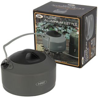 NGT Aluminium Outdoor Kettle 1.1L - Taskers Angling